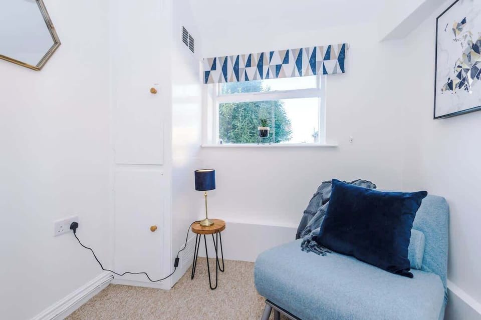 Off the main bedroom is a small dressing room which benefits from a single fold out sofa bed which can be made upon request for extra guests.