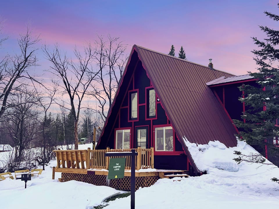 Greetings from the Campfire Lodge, Big Snow Country USA