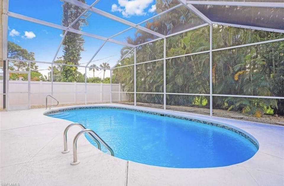 Large heated pool