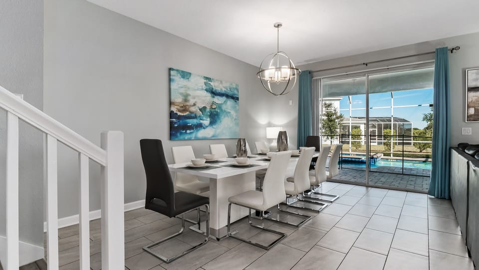 Elegant Dining Table Seating 8