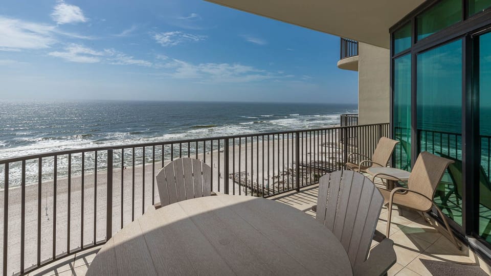 Relax on your balcony, sipping coffee while enjoying stunning coastal views and the soothing sounds of the waves