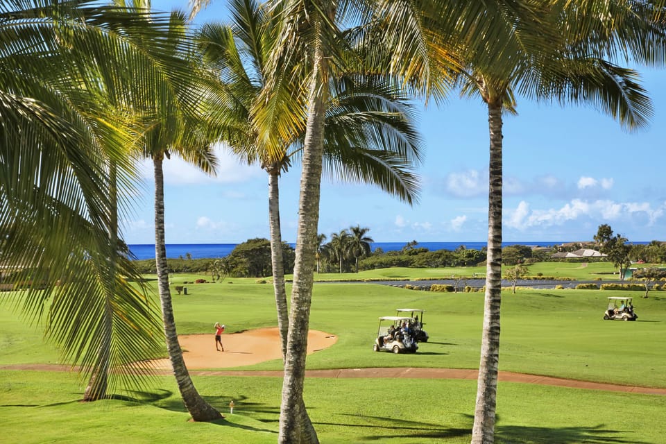 Tee off against a backdrop of swaying palms and Pacific views on the scenic Kiahuna Golf Course.
