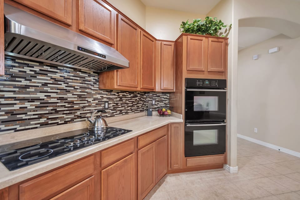 Kitchen with double oven