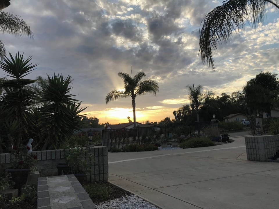 Exterior in the Sunset 