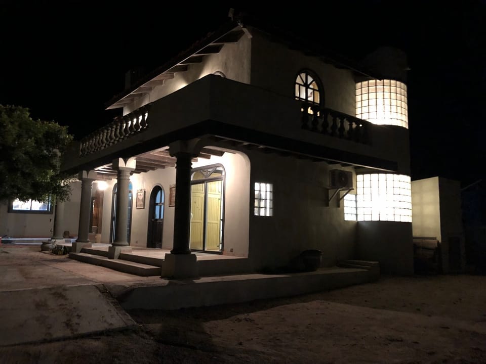 Casita at night