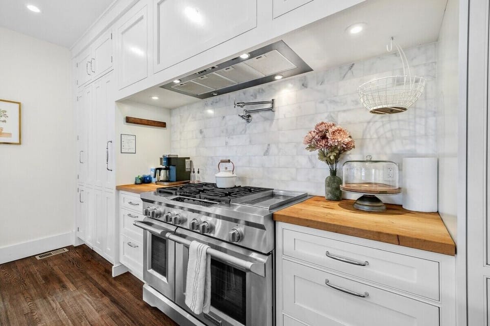 The perfect place to cook a meal while continuing the fun and conversation with your loved ones!