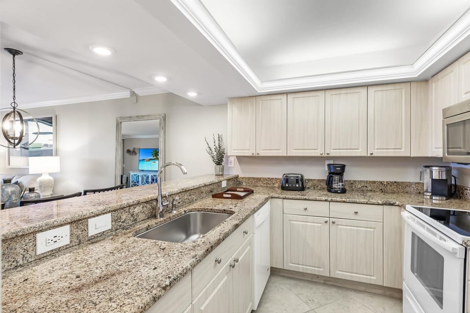 Fully stocked kitchen