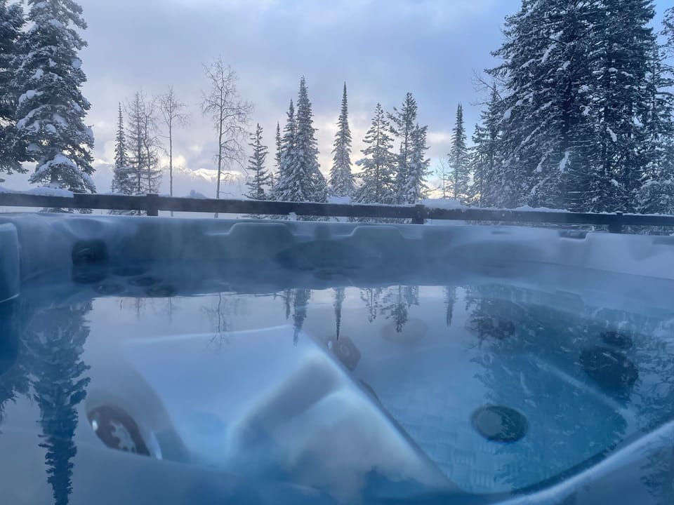Have a soak in the hot tub
