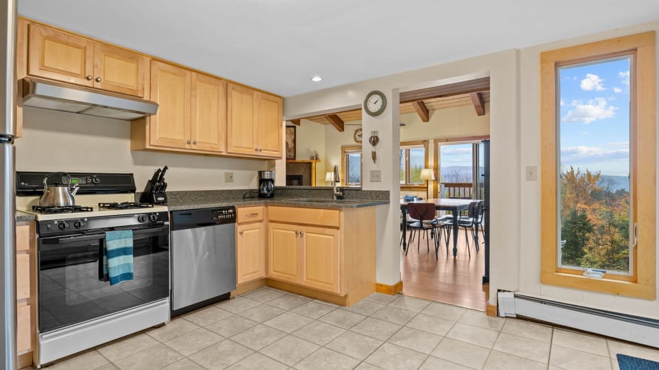 spacious kitchen-restocked!