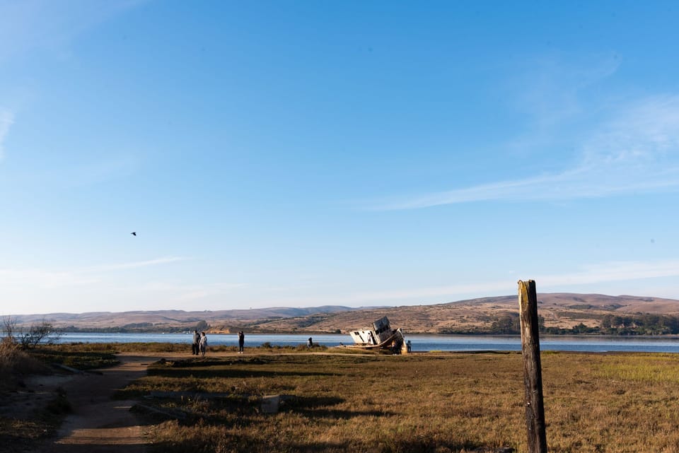 Iconic shipwrecked boat on Tomales Bay -- 7 minute walk from house