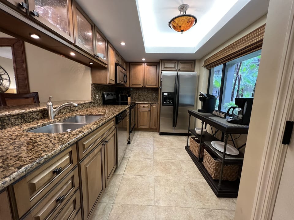 Fully equipped kitchen has everything you need.