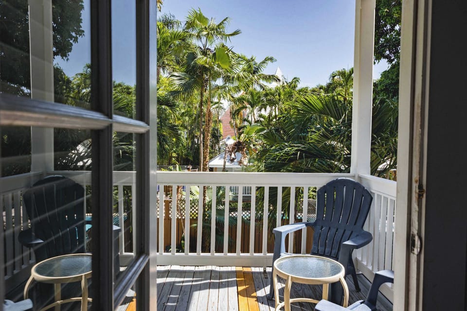 Balcony with Pool View