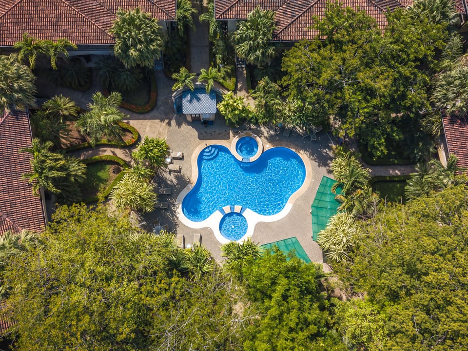 The heart of Casa Del Sol is the pool and lounging area in the center of it all.