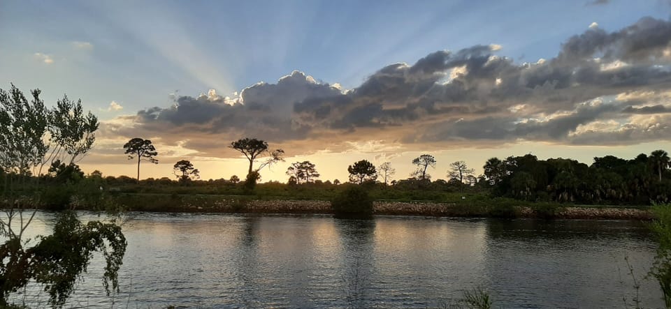 sunset at Venice Trail Canal