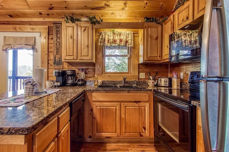 Escape From Reality's fully equipped kitchen
