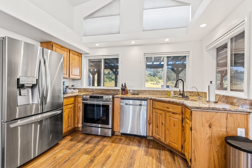 Fully stocked kitchen