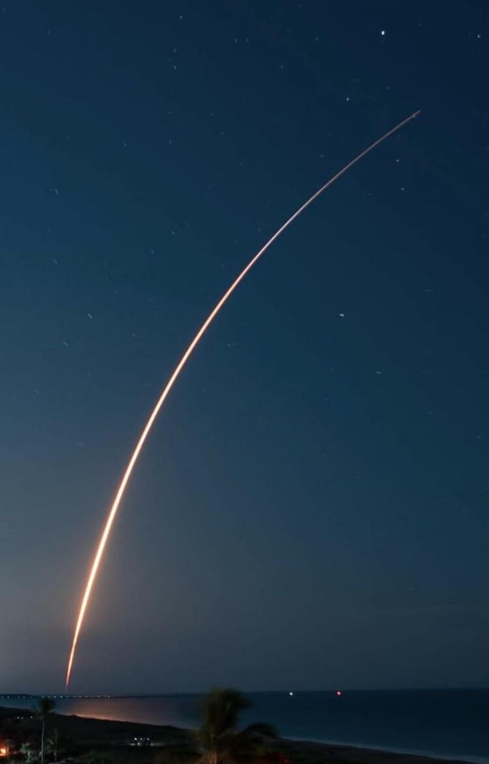 Space X rocket launch as viewed from condo 
