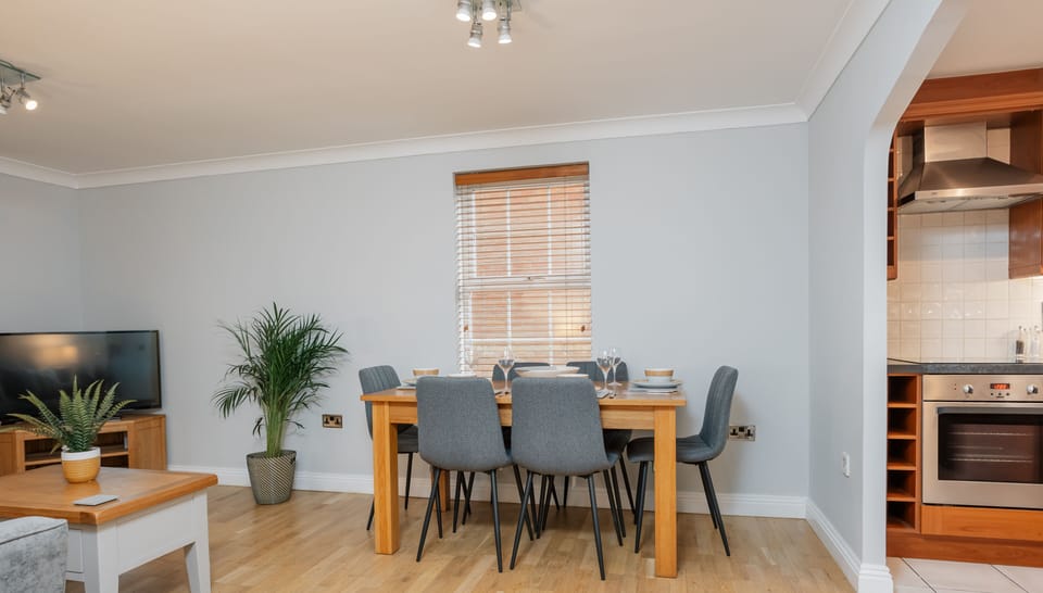 Kitchen is spacious and flows nicely into the living space