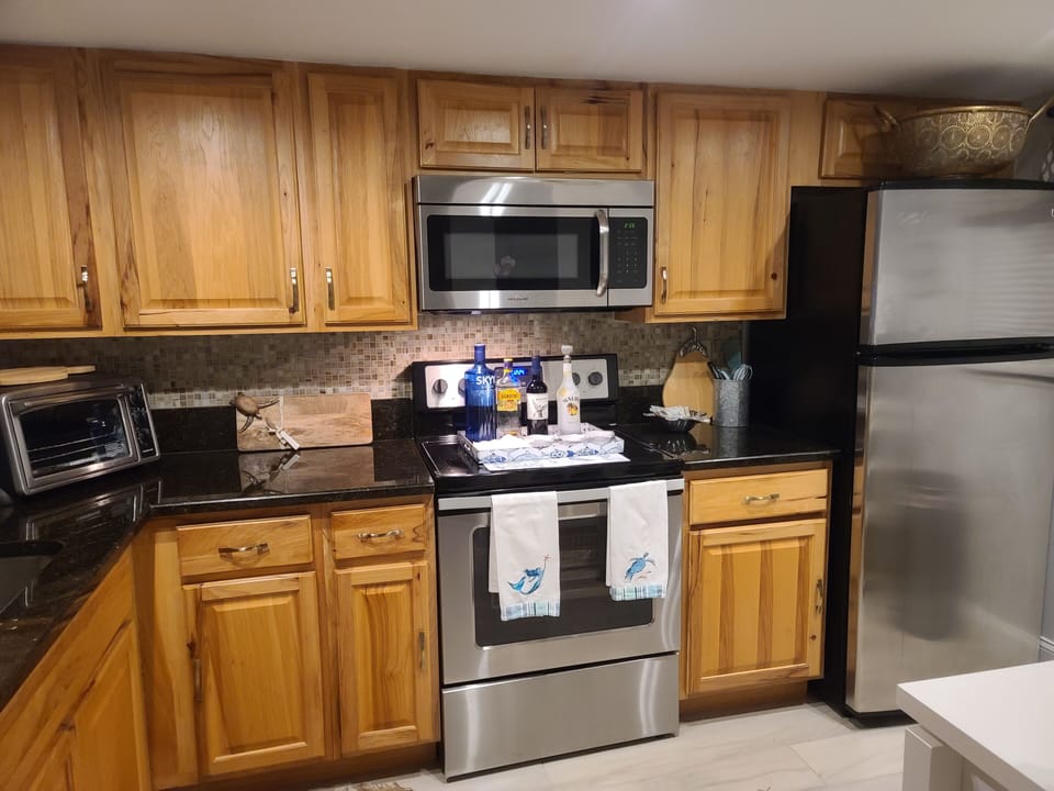 Fully stocked kitchen