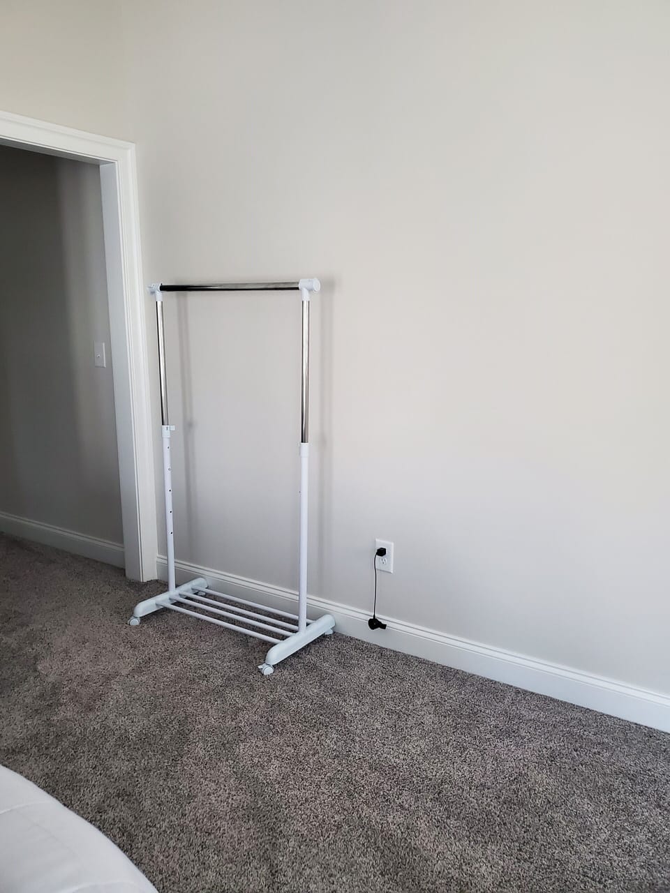 Master Closet will be locked.  Portable hanging clothes rack will be available. 