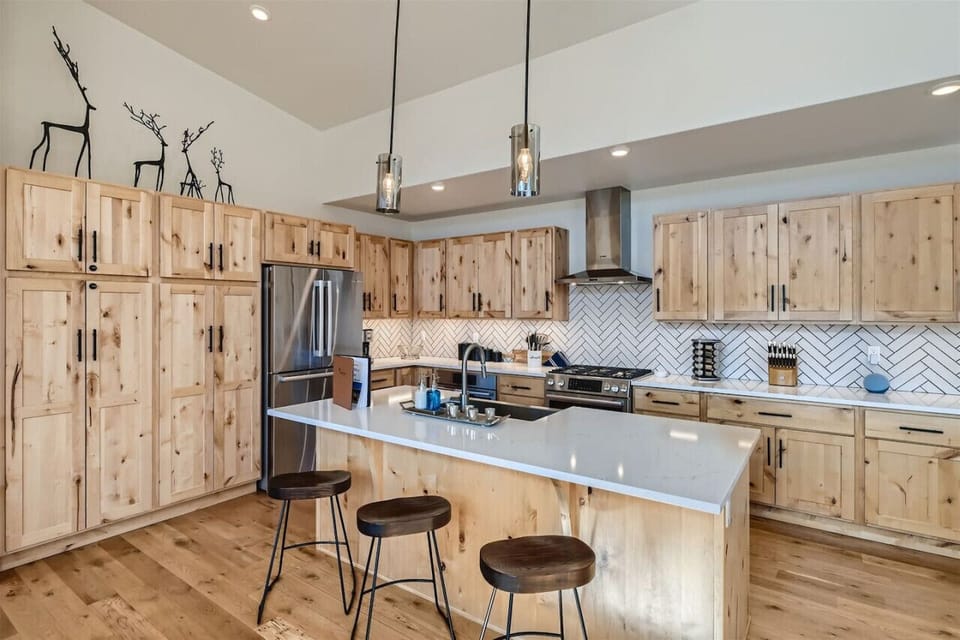 Breakfast bar with extra seating
