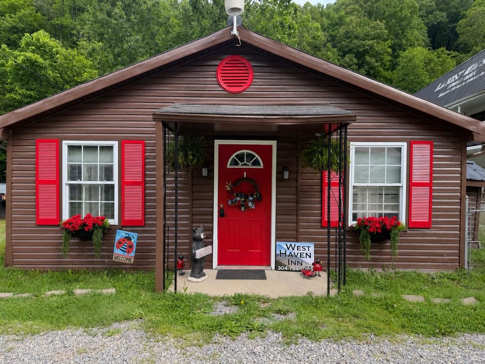 Front view of the house.  