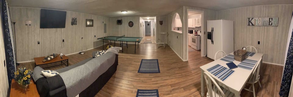 A different angle of the living room area.  
