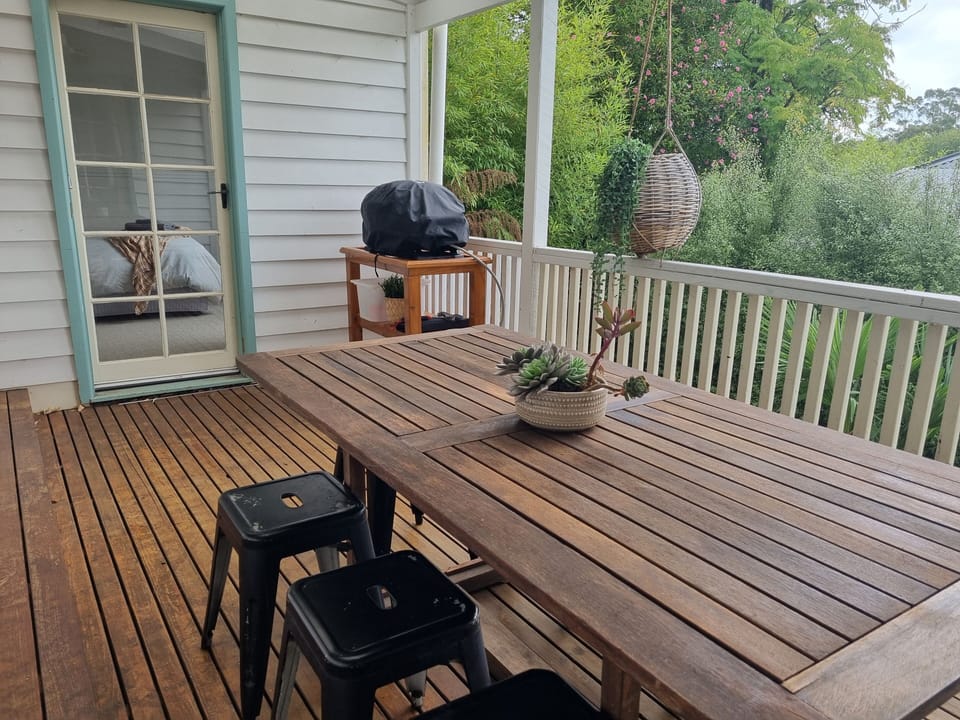 Deck area perfect for outdoor dining