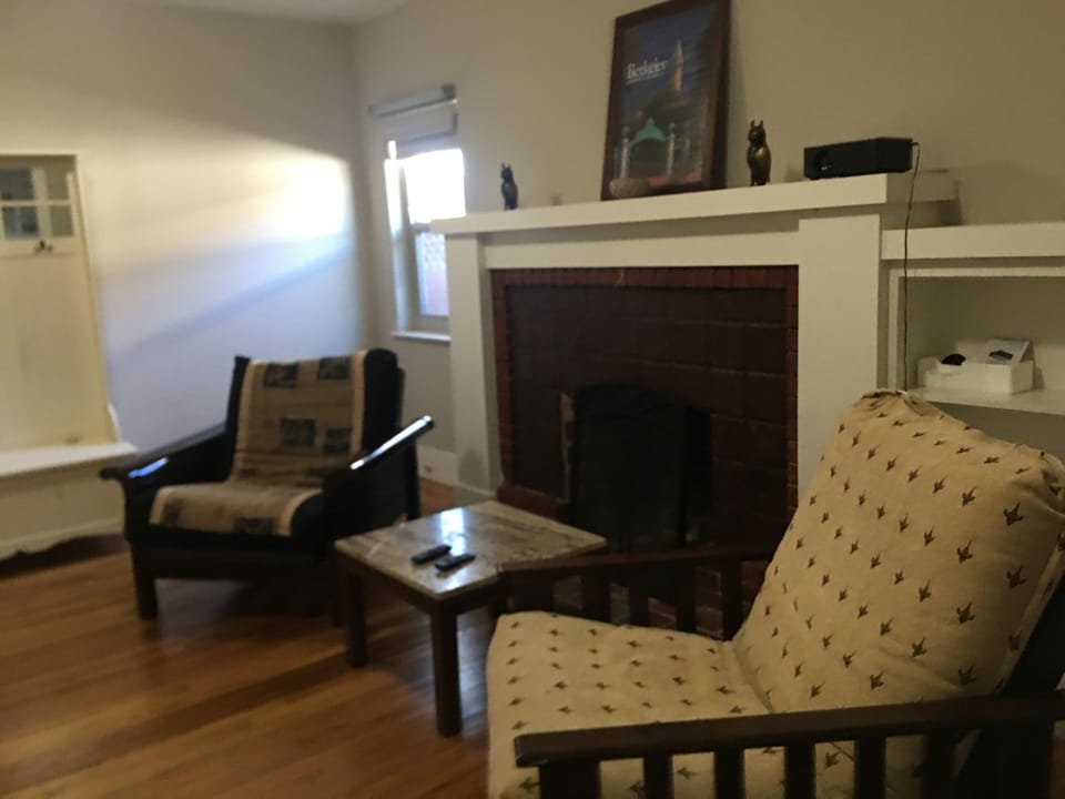 Living room with projector