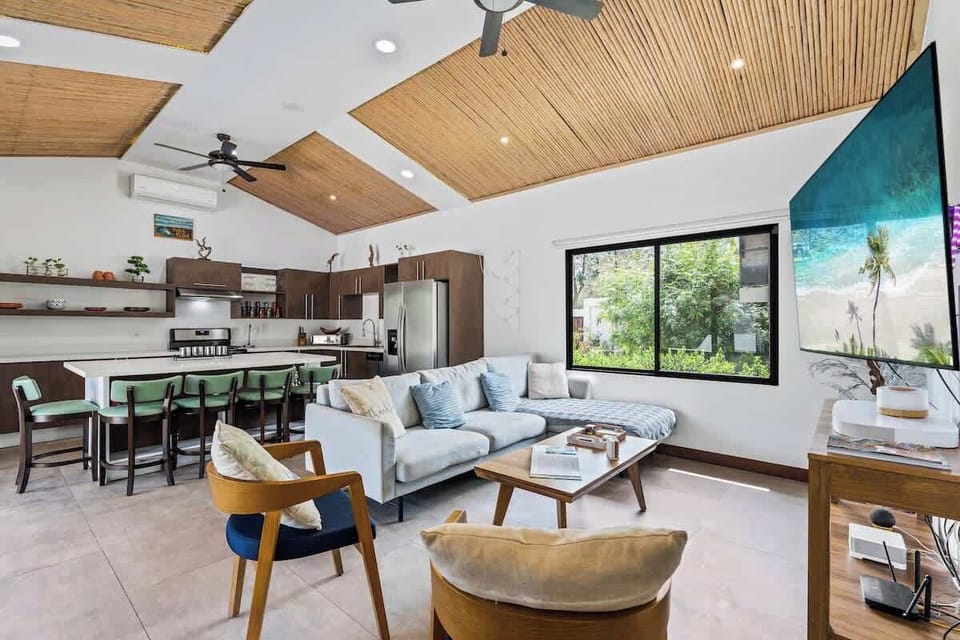  Bright open living area with high ceilings and natural light