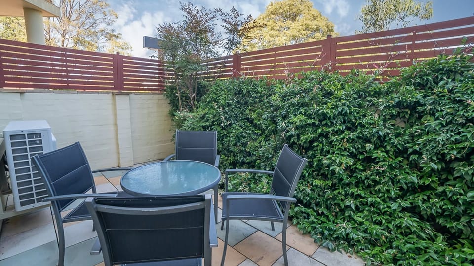 Outdoor patio area seating