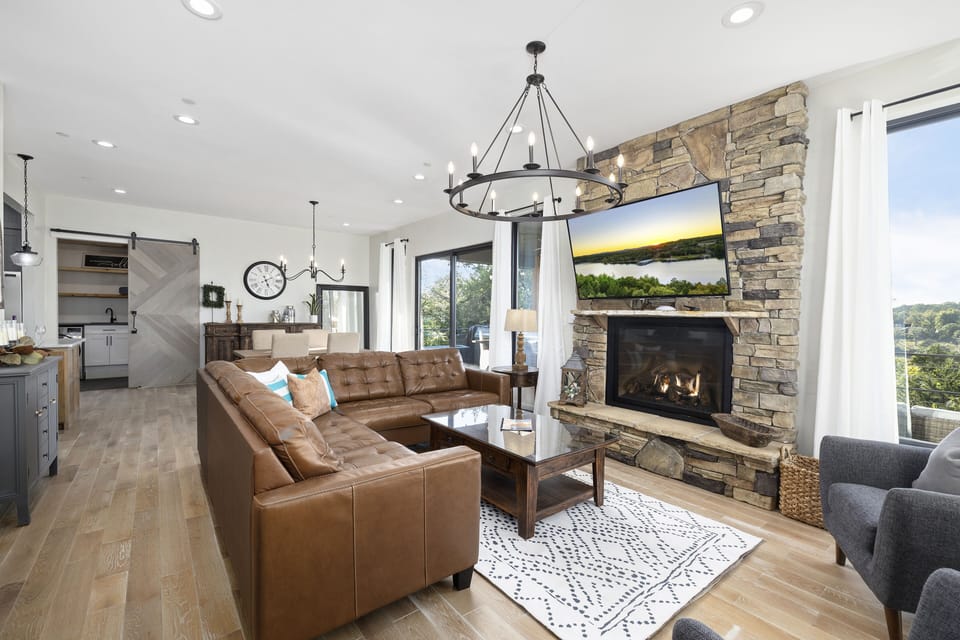Open concept living/dining