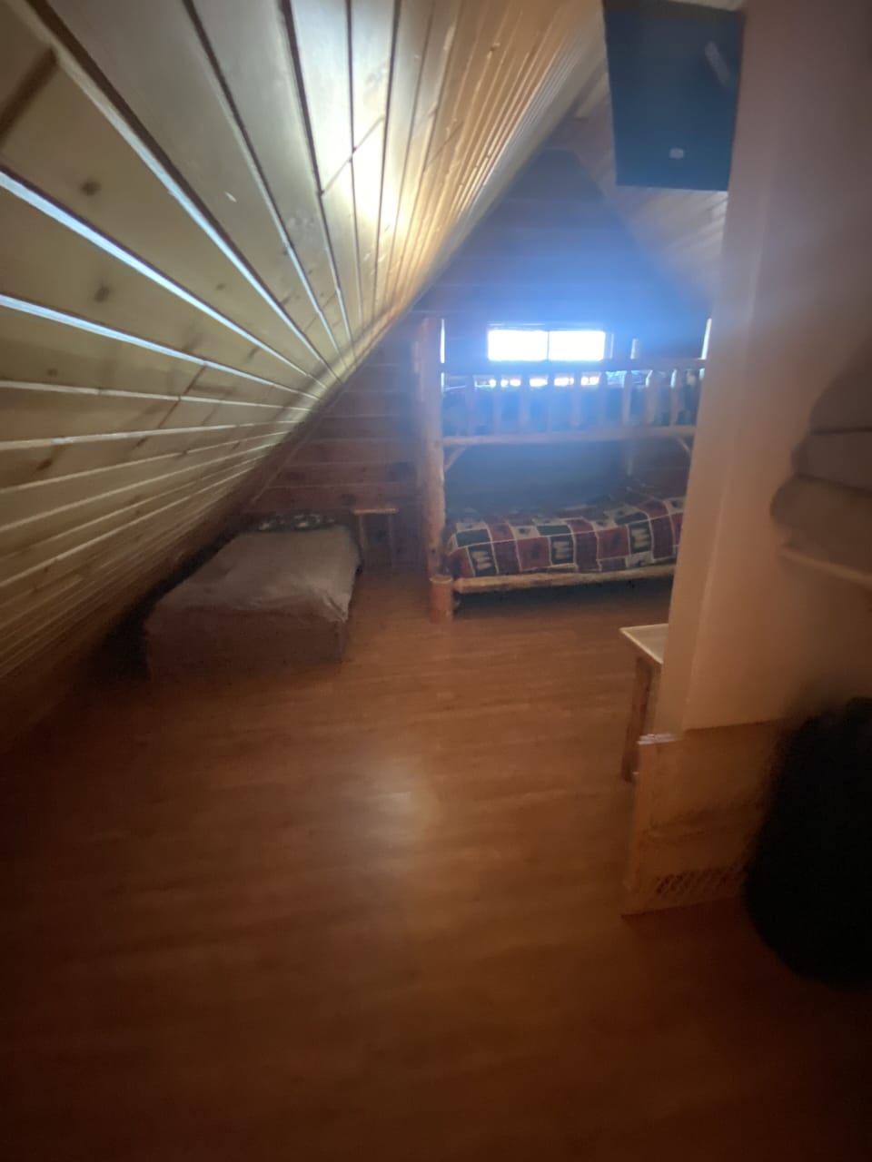 Entering loft area