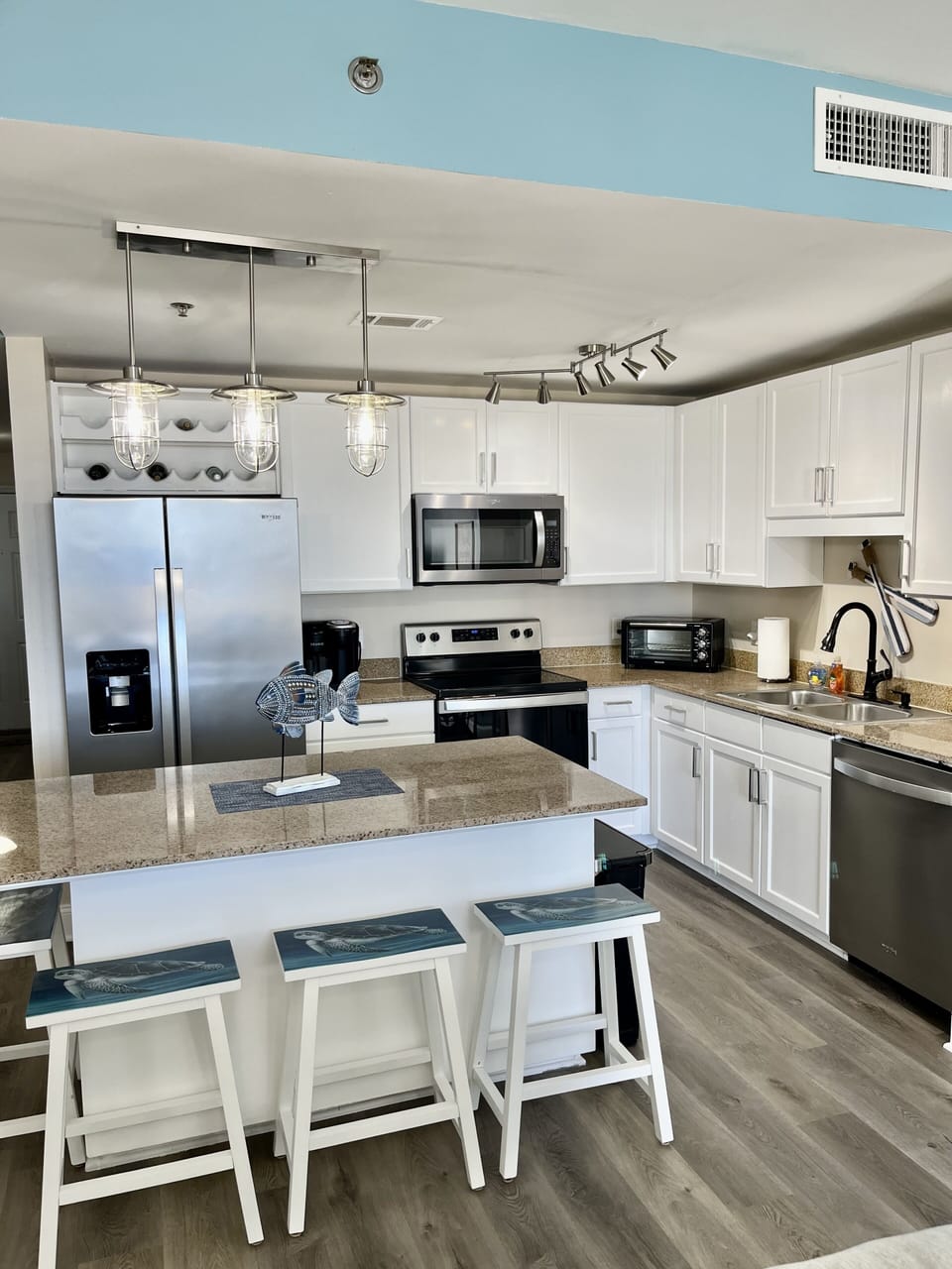 Fully stocked kitchen 