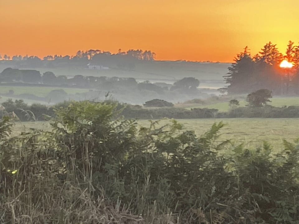 Sunset view from house