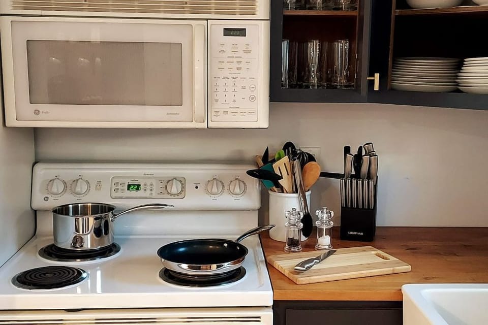 Fully stocked kitchen