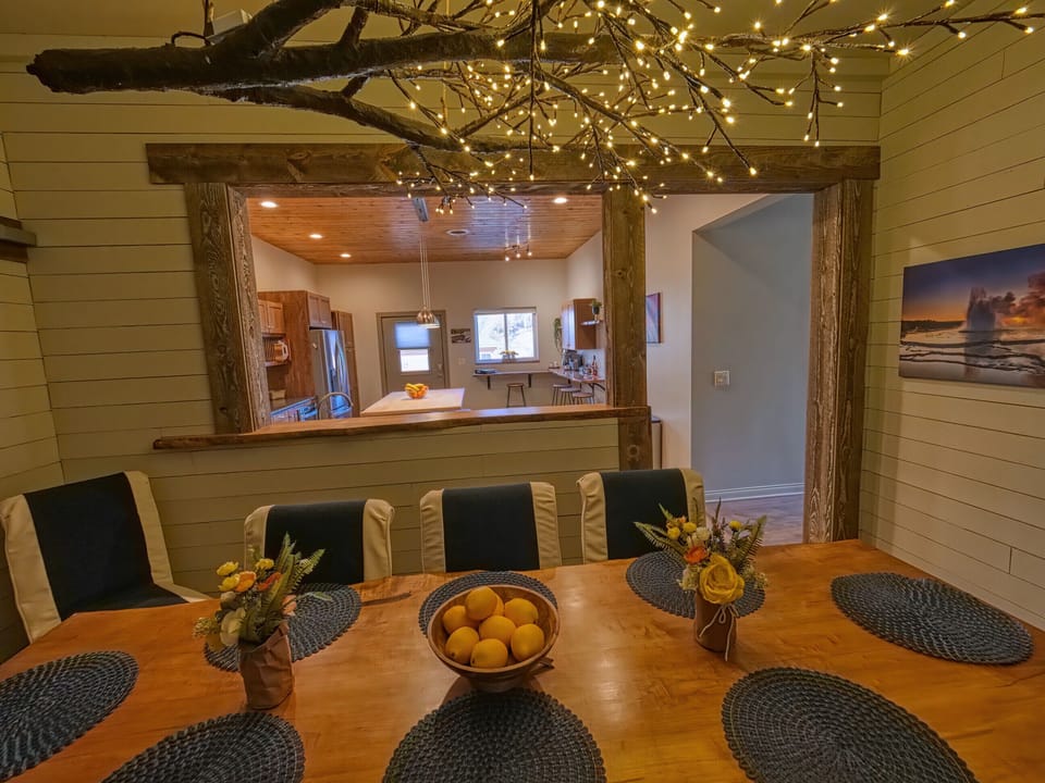 Newly added dining room, seats up to 12 just off kitchen