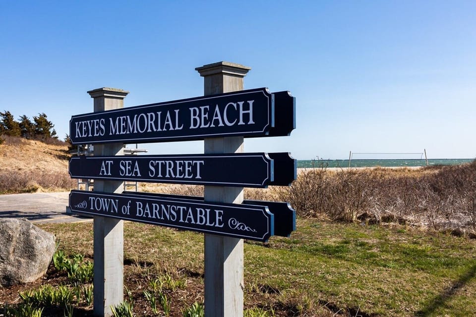 Keyes Beach just steps away