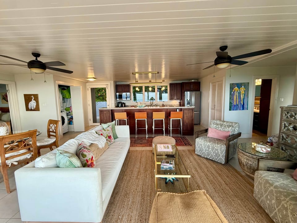 Living room area with TV