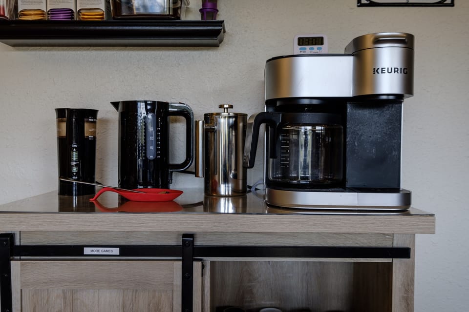 Make a single cup, boil water for a hot cup of Tazo tea, or make a full pot.