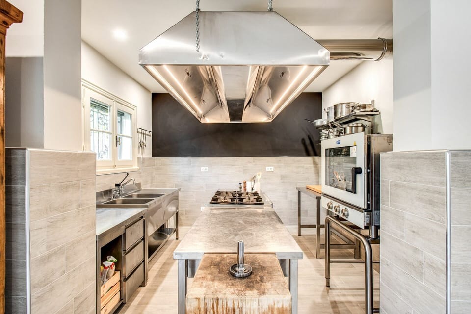 Cabinetry, Furniture, Table, Countertop, Chair, Building, Kitchen, Hall, Wood, Couch