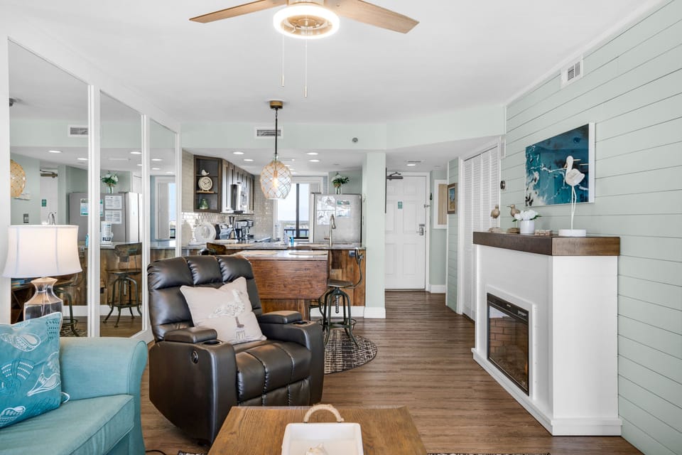 Living to kitchen view