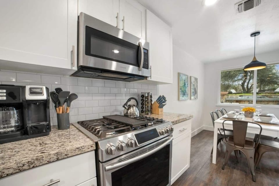 Cook any meal in our fully stocked kitchen