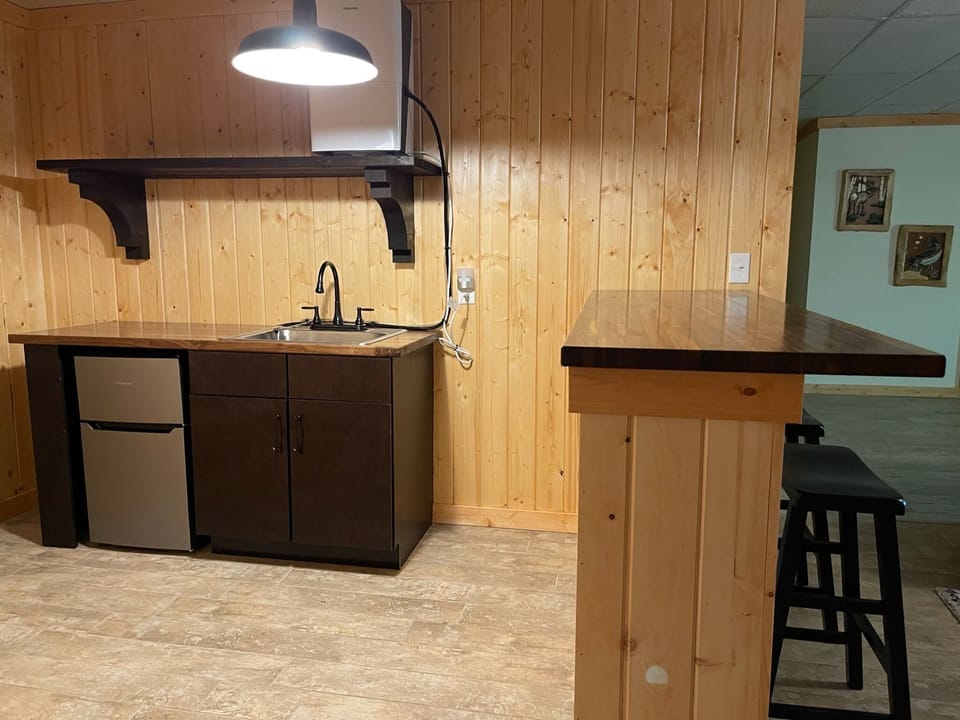 Belly up to the bar in the Lodge (lower level).