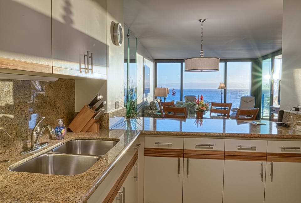 Who minds cooking with this view?