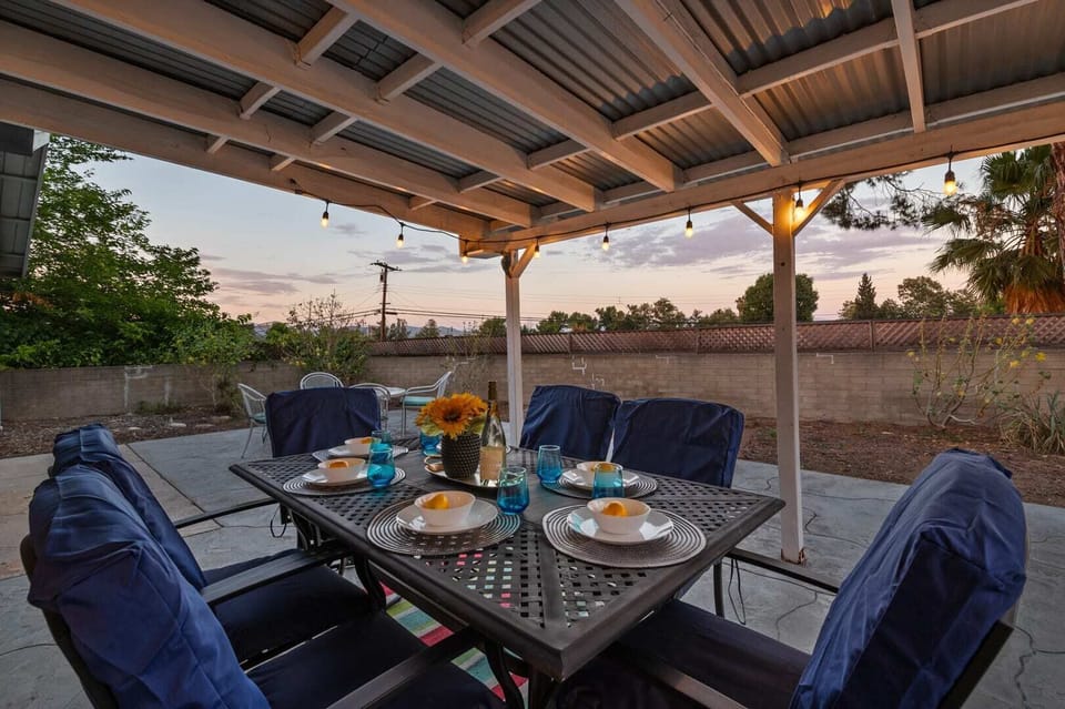 Outdoor dining area