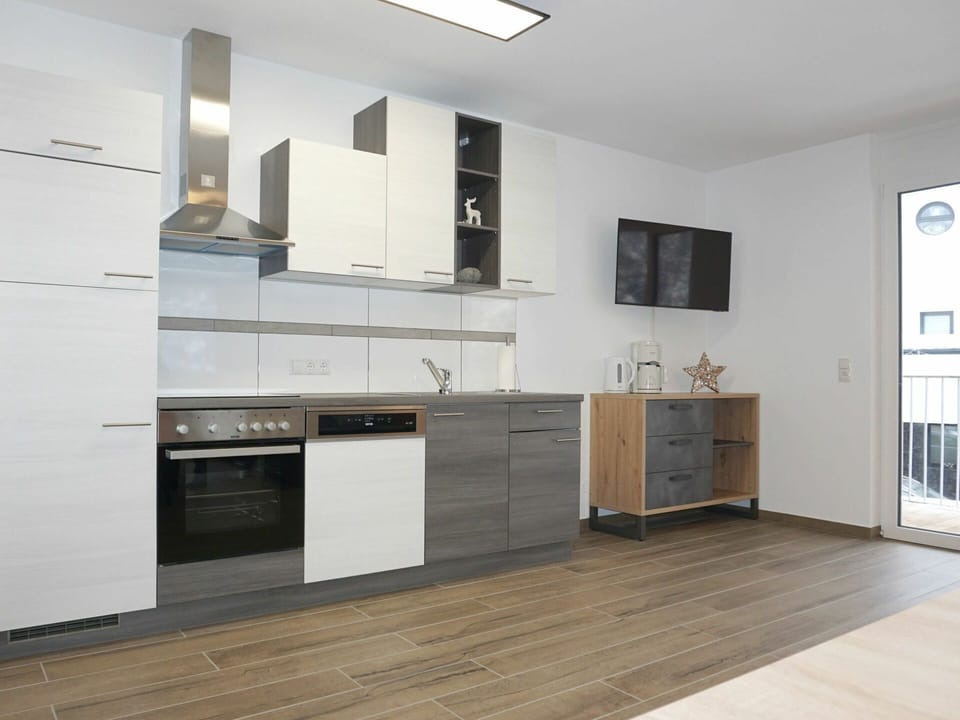 Cabinetry, Countertop, Furniture, Building, Kitchen Stove, Wood, Interior Design, Window, Kitchen, Drawer