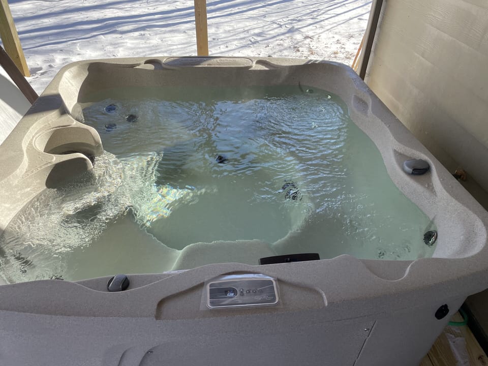 Hot tub out back