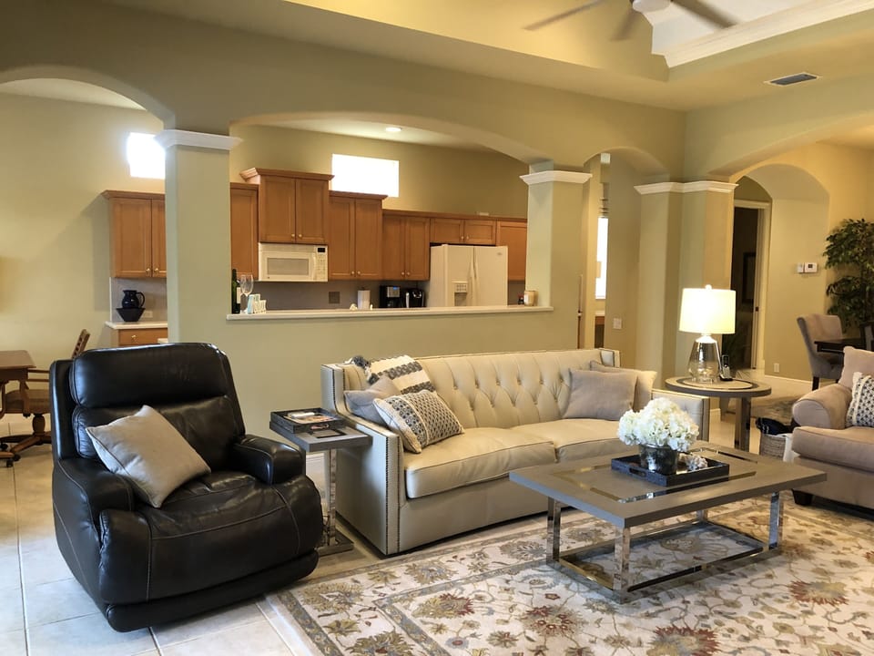 Great Room with soaring ceiling