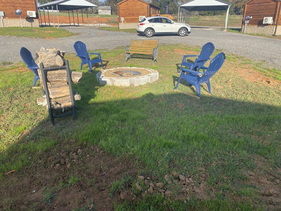 Relax by the fire pit in the evening